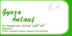 gyozo anlauf business card